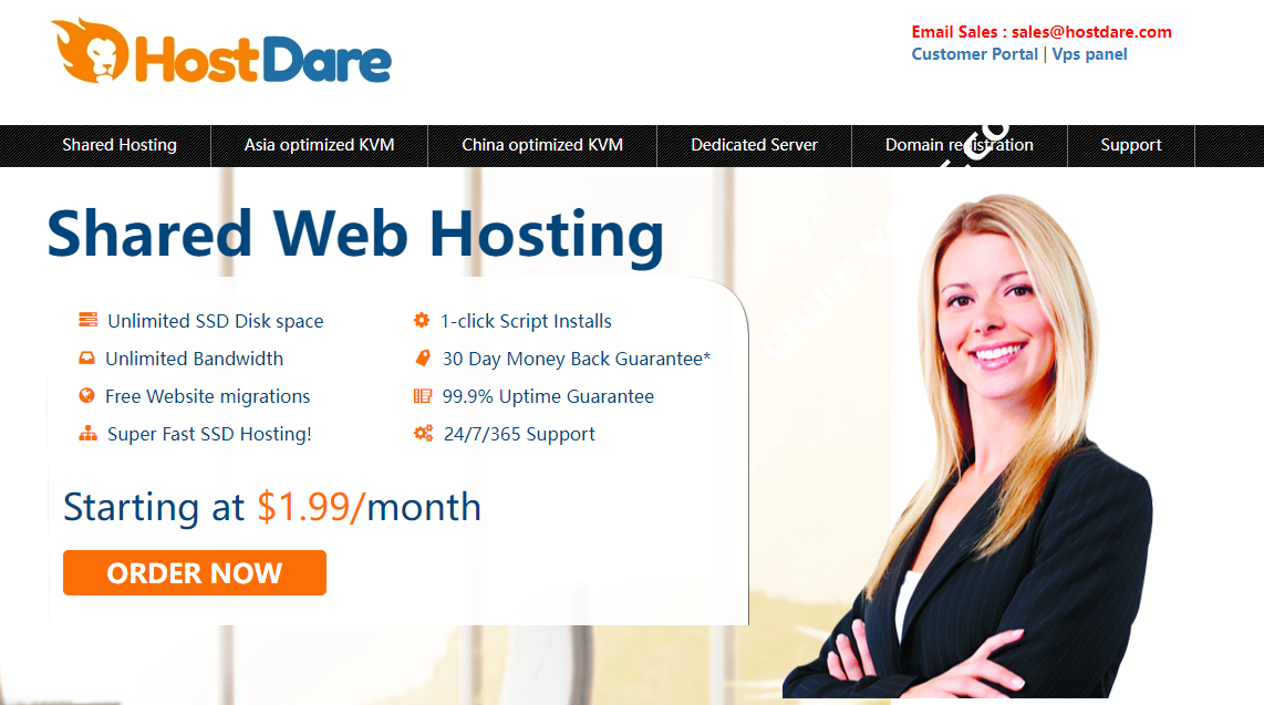 HostDare：美国CN2 GIA VPS 8折优惠，CN2 GIA/CU/CMl线路，可选Windows，年付$28.79起缩略图